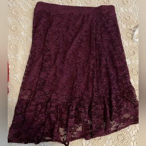 Torrid lace skirt